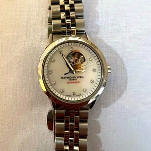 Raymond Weil Silver watch with diamonds